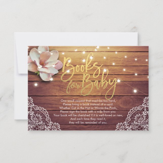 Baby Shower Bokar för Baby / Hämta en bok-begäran Inbjudningar (Framsida)