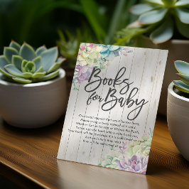 Baby Shower Bokar för Baby / Hämta en bok-begäran Inbjudningar