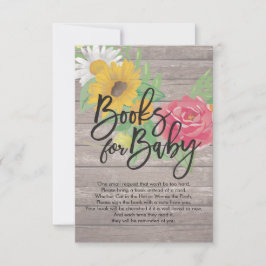 Baby Shower Bokar för Baby / Hämta en bok-begäran Inbjudningar