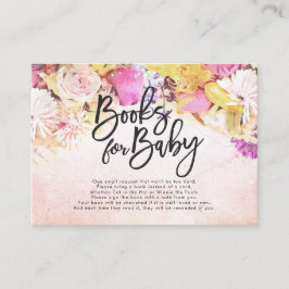 Baby Shower Bokar för Baby / Hämta en bok-begäran Tilläggskort