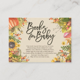 Baby Shower Bokar för Baby / Hämta en bok-begäran Tilläggskort