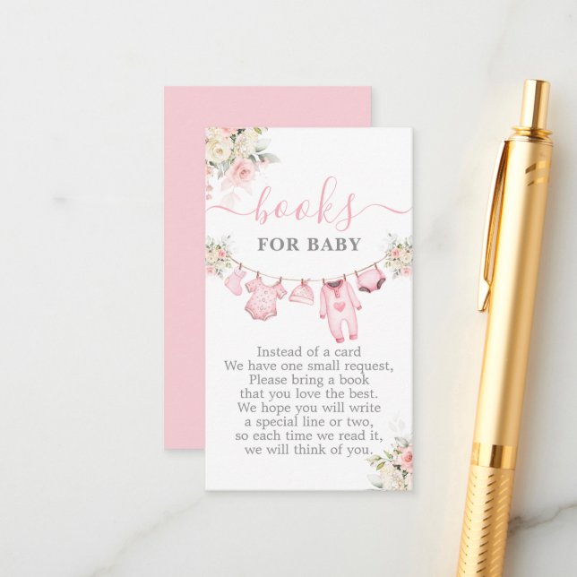 Baby Shower Bokar för Barnkläder för Baby Tilläggskort (Fram/Back In Situ)