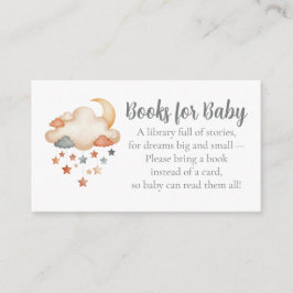 Baby Shower Book Request - Dreamy Stars Tilläggskort