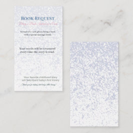 Baby Shower Book Request | Library Card Keepsake Tilläggskort