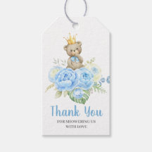 Baby Shower Boy Blue Bear