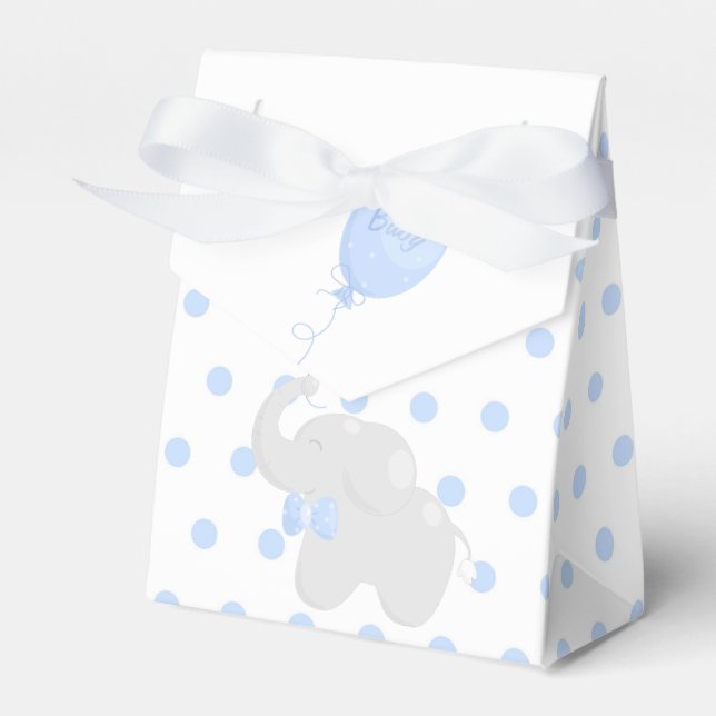 Baby Shower Boy Blue Presentaskar (Framsidan Sidan)
