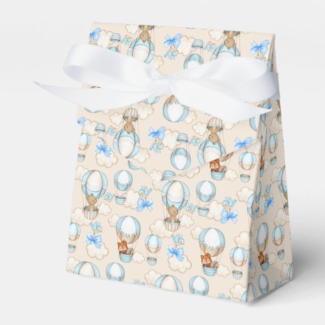 Baby Shower Boy Blue Presentaskar (Framsidan Sidan)