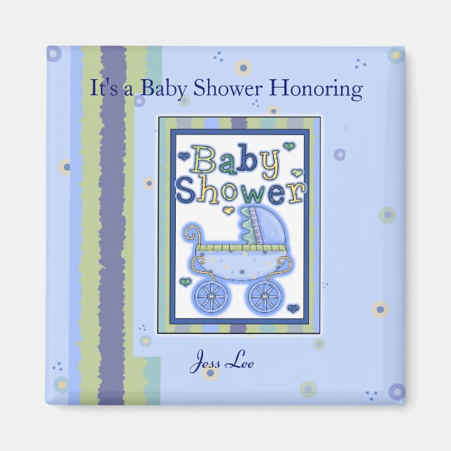 Baby Shower Boy Magnet (Framsidan)