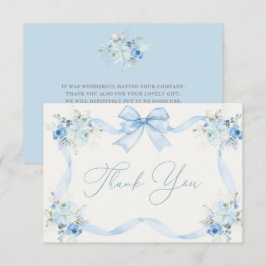 Baby Shower Boy, tack för ditt kort med buggor