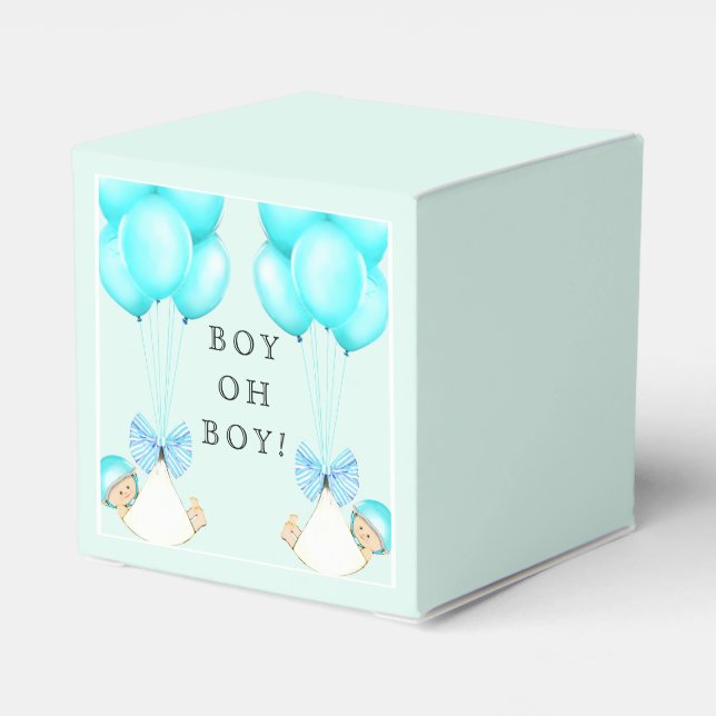 Baby Shower Boy Twillingars Presentaskar (Baksidan Sidan)