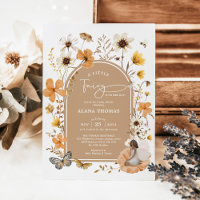 Baby Shower Brown Skin Fairy Fall Wildblomma