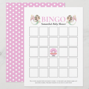Baby Shower Brun Självklart Bingo Under The Sea Ro Inbjudningar
