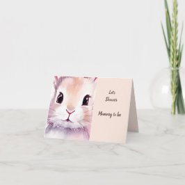 Baby Shower Bunny Pastel Rosa Cute Inbjudan