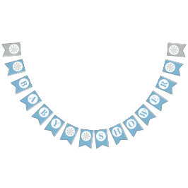 Baby Shower Bunting Flaggor - Boy Babydusch