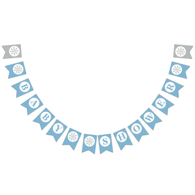 Baby Shower Bunting Flaggor - Boy Babydusch (Alla)