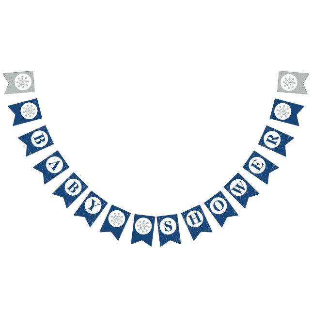 Baby Shower Bunting Flaggor - Boy Babydusch (Alla)