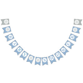 Baby Shower Bunting Flaggor - Boy Babydusch