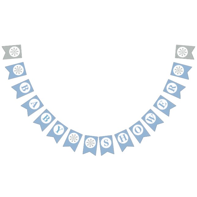 Baby Shower Bunting Flaggor - Boy Babydusch (Alla)