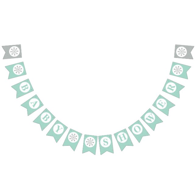 Baby Shower Bunting Flaggor - Boy Babydusch (Alla)