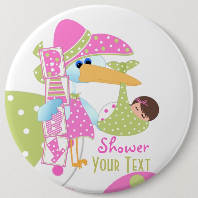 Baby Shower + Button Knapp (Framsida)
