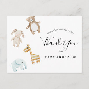 Baby Shower by Mail Baby Leksak Tack Vykort