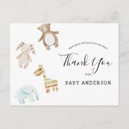 Baby Shower by Mail Baby Leksak Tack Vykort