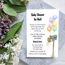 Baby Shower by Mail Invitation