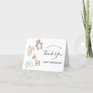 Baby Shower by Mail Leksak Tack Kort