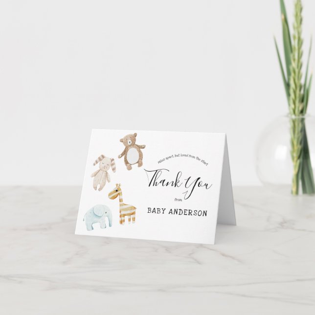 Baby Shower by Mail Leksak Tack Kort (Framsida)