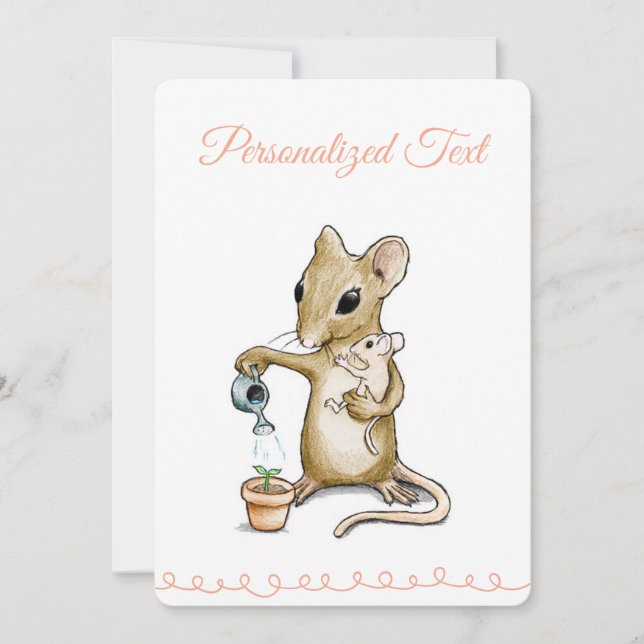 Baby Shower Card Julkort (Framsida)