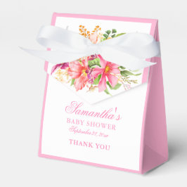 Baby Shower Chic Flowers Bouquet Rosa Presentaskar