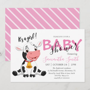 Baby Shower Cow Girl Meddelande