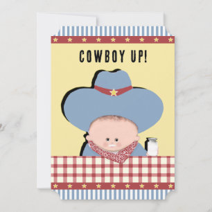 Baby Shower Cowboy Inbjudningar