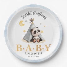 Baby Shower Cute Boho Panda i Tält