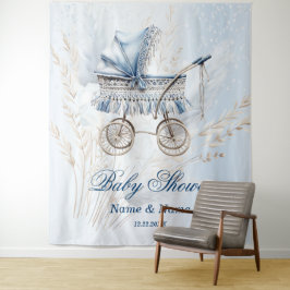 Baby Shower Cute Classic Baby Barnvagn Blue Blommi