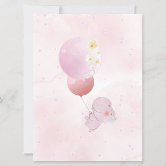 BABY SHOWER CUTE HIPO. FOR BABY GIRL INBJUDNINGAR