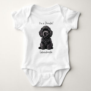 Baby Shower Cute Labradoodle Puppy - jag är en Doo T Shirt