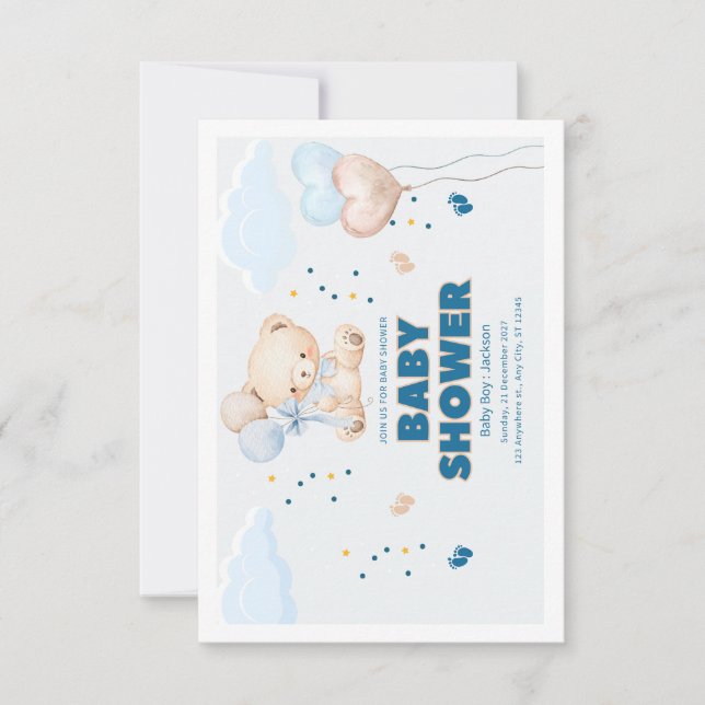 BABY SHOWER DAG  TACK KORT (Framsida)