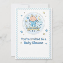 Baby shower-dekal för pojke