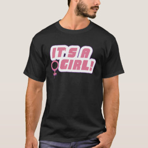 Baby Shower Det är en Gender för flickor T Shirt