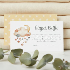 Baby Shower Diaper Raffle Card – Dreamy Stars Tilläggskort