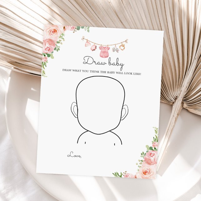 Baby Shower Draw baby-spel för kläder (Skapare uppladdad)