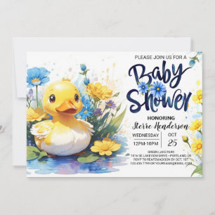Baby Shower Duckling Pond-inbjudan Inbjudningar