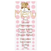 Baby Shower Elephant Guld Rosa