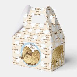 Baby Shower Elephant Mamma och Baby Presentaskar