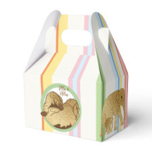 Baby Shower Elephant Mamma och Baby Rand