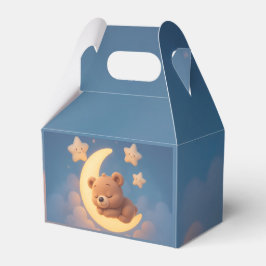 Baby Shower Favor Box – Teddy Bear on the Moon Presentaskar