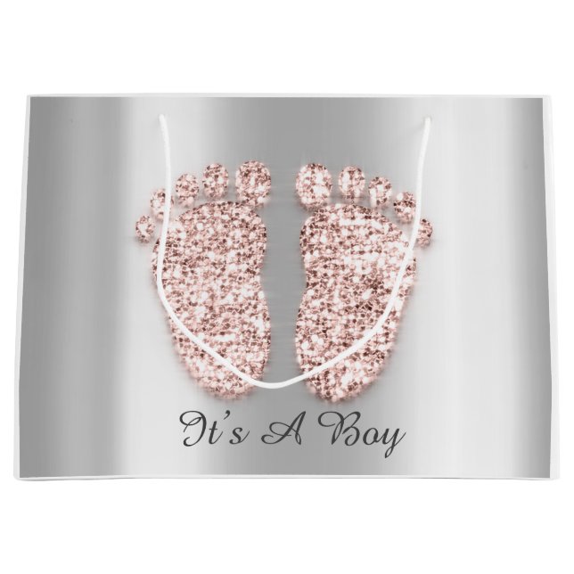 Baby Shower Feet Boy Girl Namn Ro  (Framsidan)