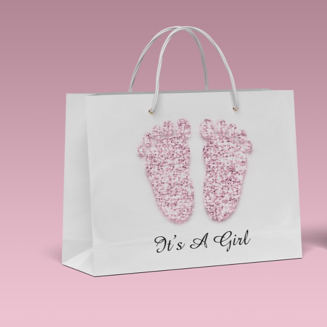 Baby Shower Feet Det är en Boy Girl White Rosa Whi (Skapare uppladdad)