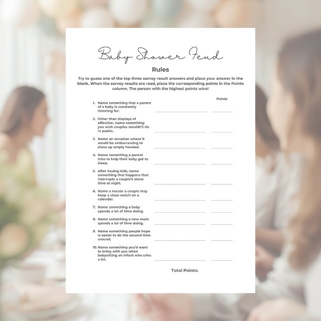 Baby Shower Fejdspel med Svar Brevhuvud (Skapare uppladdad)